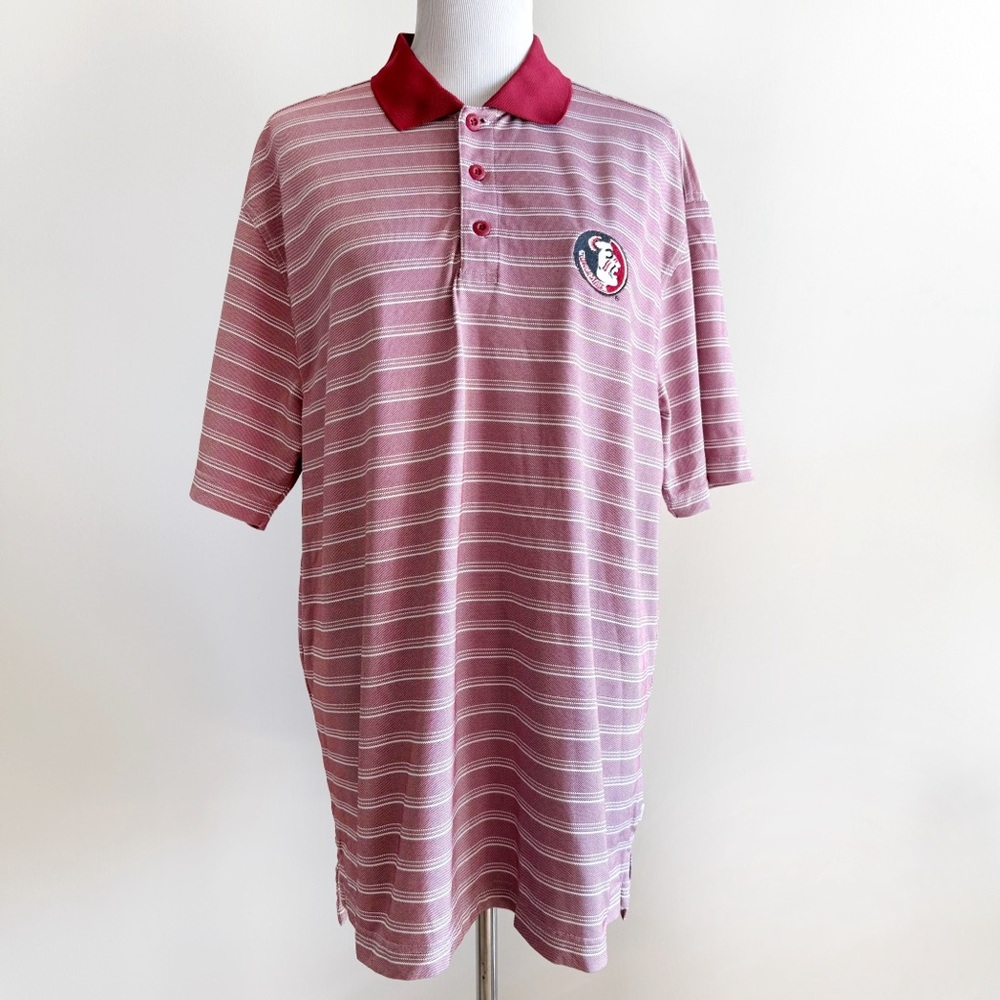 Florida State University FSU Seminoles Mens XL Polo Red White NCAA Fan Gear Gift